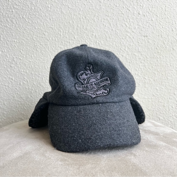 Harley-Davidson Men's Oak Leaf Ear Flap Fleece Baseball Cap - Picture 1 of 5